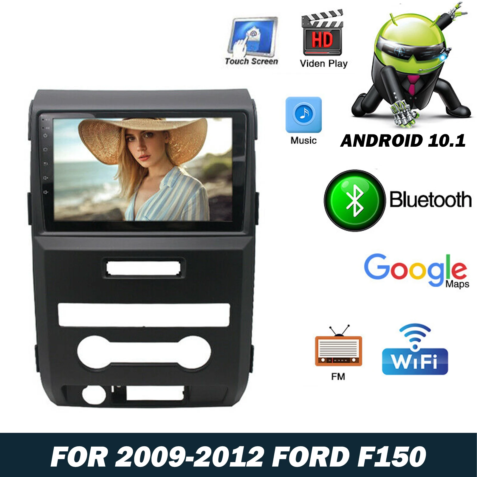 Автомобильная магнитола 9 "Android 10,1, мультимедийный DVD-плеер для 2009-2012 годов Ford F150, автомобильный GPS-навигатор, Авторадио, стерео 2 Din 
Автомобильная магнитола 9 "Android 10,1, мультимедийный DVD-плеер для 2009-2012 годов Ford F150, автомобильный GPS-навигатор, Авторадио, стерео 2 Din