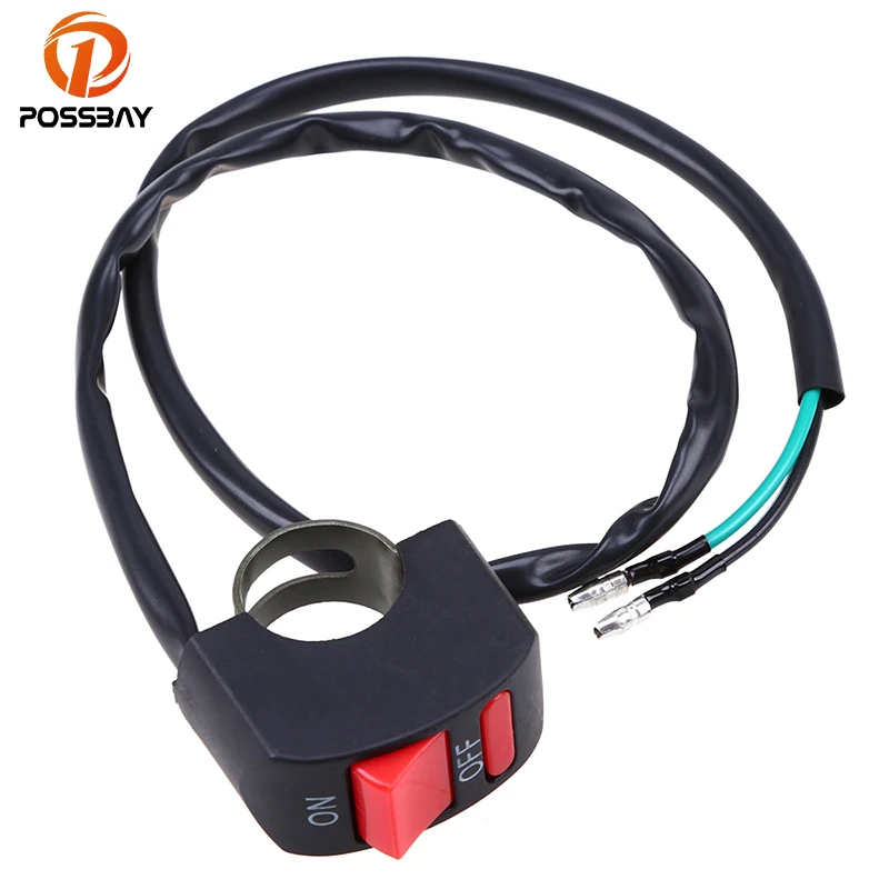 POSSBAY 22mm 7/8" 2 Cable Motorcycle Handlebar On Off Button Head Light Spot Fog Lights Switch Black Waterproof Headlight Button
POSSBAY 22mm 7/8" 2 Cable Motorcycle Handlebar On Off Button Head Light Spot Fog Lights Switch Black Waterproof Headlight Button