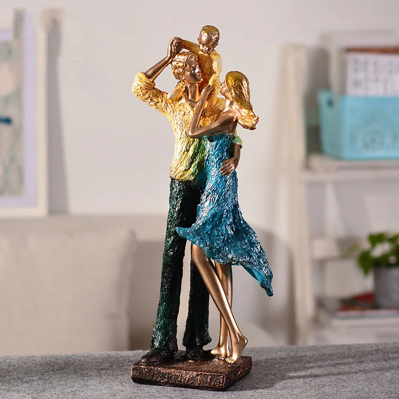 Modern Decor Resin Three Happy Family Statues Figurines Creative Arts Crafts Home Decoration Accessories Ornaments For Wedding
Modern Decor Resin Three Happy Family Statues Figurines Creative Arts Crafts Home Decoration Accessories Ornaments For Wedding