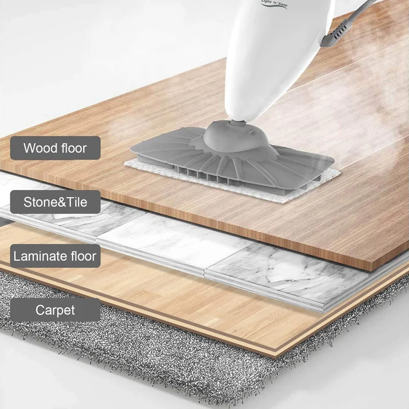 6Packs Washable 3 Layers Microfiber, Replacement Steam Mop Pads For Most Hard Flooring Surface For Light 'N' Easy S3101/S7326
6Packs Washable 3 Layers Microfiber, Replacement Steam Mop Pads For Most Hard Flooring Surface For Light 'N' Easy S3101/S7326