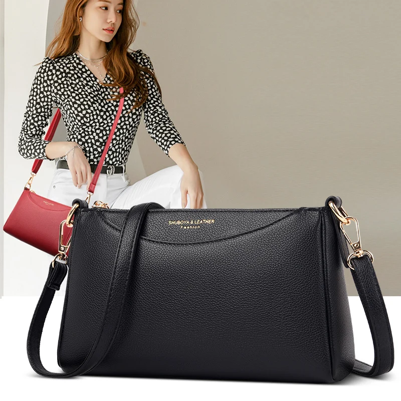 High Quality Solid Color Pu Leather Crossbody Bags for Women's 2021 Fashion Satchel Shoulder Bag Brand Travel Handbag Sac A Main
High Quality Solid Color Pu Leather Crossbody Bags for Women's 2021 Fashion Satchel Shoulder Bag Brand Travel Handbag Sac A Main