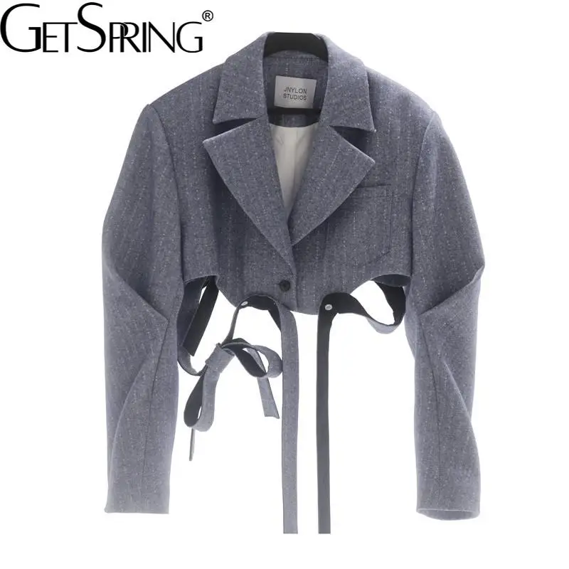 GetSpring Women Wool Coat Bow Lace Up Quilted Woolen Jacket Fashion All Match Ladies Short Winter Coats Autumn Tops 2021 New
GetSpring Women Wool Coat Bow Lace Up Quilted Woolen Jacket Fashion All Match Ladies Short Winter Coats Autumn Tops 2021 New