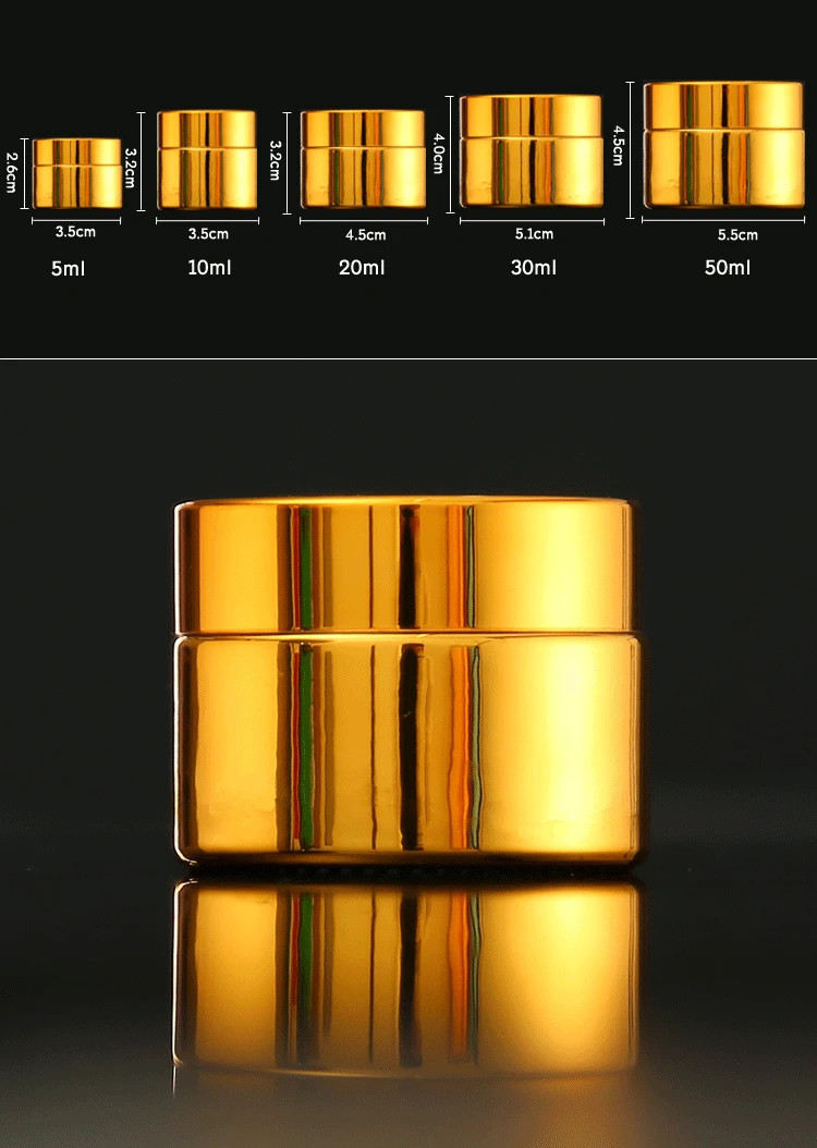 12pcs Gold Glass Jars Containers Cosmetic Cream Lotion Powder Bottles Makeup Pots Travel Cases Wholesale
12pcs Gold Glass Jars Containers Cosmetic Cream Lotion Powder Bottles Makeup Pots Travel Cases Wholesale