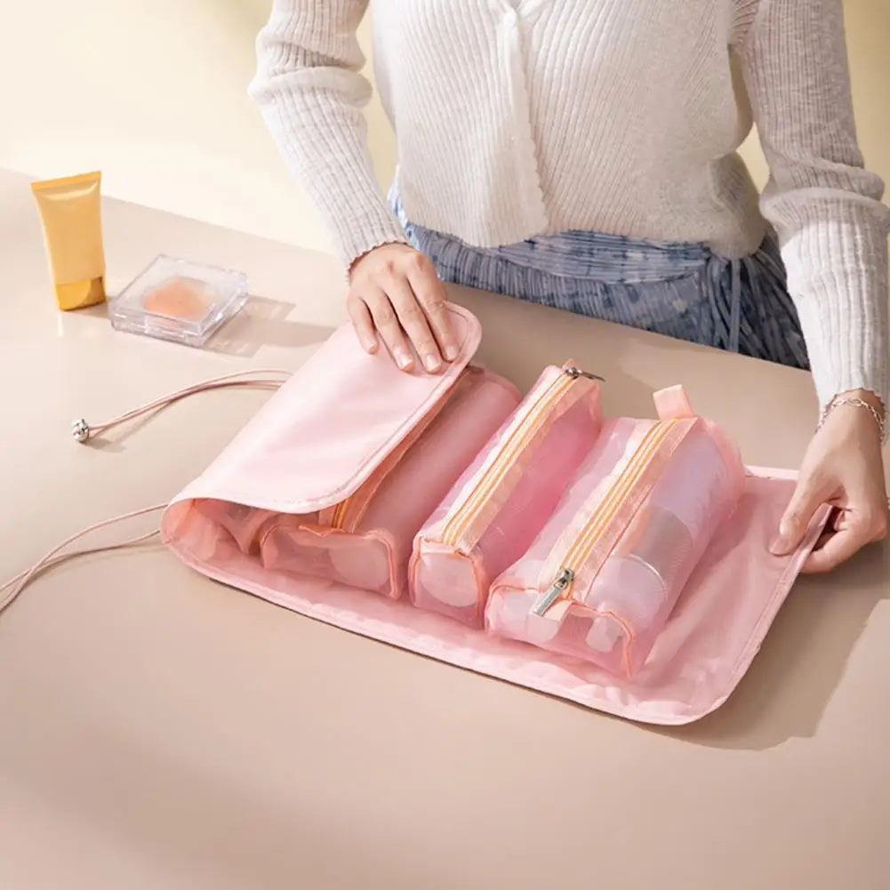 Storage Makeup Bag Durable Creative Hanging Use Toiletry Organizer Makeup Bag with Elastic String Brush Makeup Bag Genuine
Storage Makeup Bag Durable Creative Hanging Use Toiletry Organizer Makeup Bag with Elastic String Brush Makeup Bag Genuine