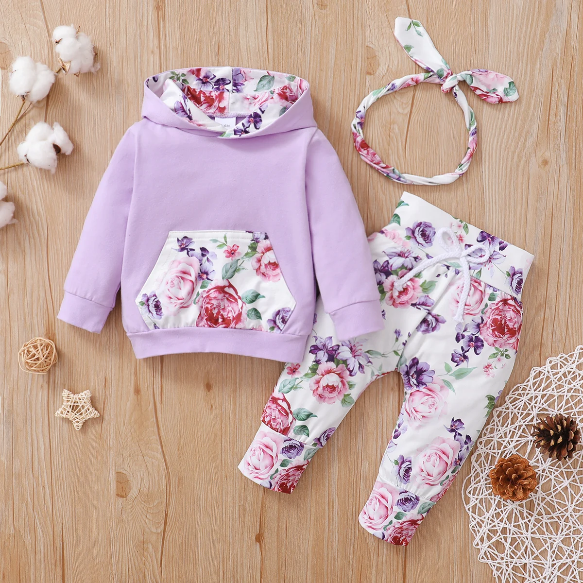 3Piece Infant Girl Clothes Floral Baby Girl Set for New Born 0 to 3 Hooded Baby Girl Clothes Long Sleeve Baby Outfit Autumn
3Piece Infant Girl Clothes Floral Baby Girl Set for New Born 0 to 3 Hooded Baby Girl Clothes Long Sleeve Baby Outfit Autumn