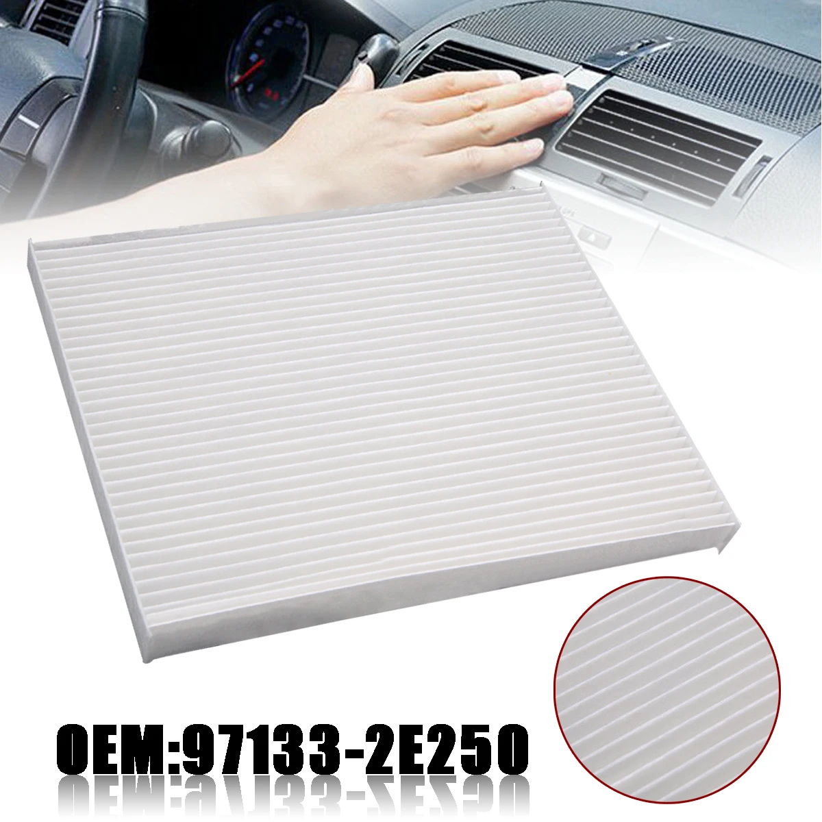 1pc Cabin Air Filter 97133-2H000 Keeps Vehicle's Interior Cleaner For Hyundai Elantra Accent For Kia Forte Accessories Parts
1pc Cabin Air Filter 97133-2H000 Keeps Vehicle's Interior Cleaner For Hyundai Elantra Accent For Kia Forte Accessories Parts