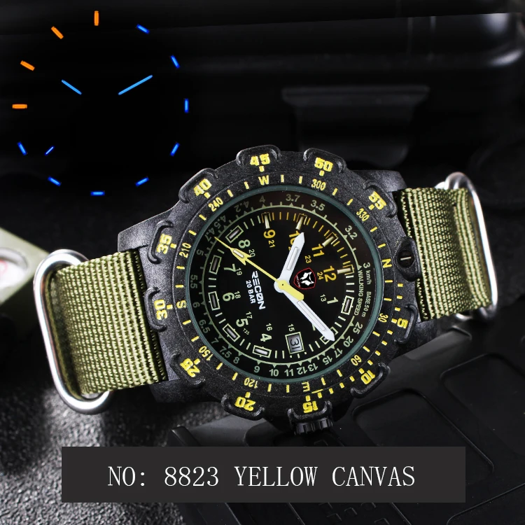 Часы наручные мужские кварцевые в стиле триций водостойкие до 200 м | Наручные часы