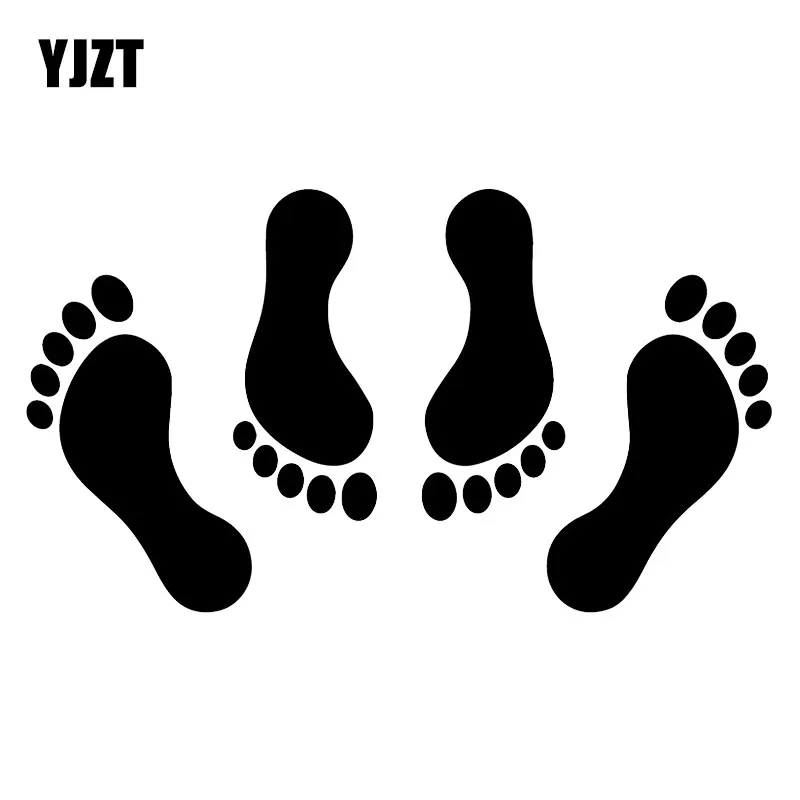 YJZT 17.5X9.9CM Footprints Creative Car Window Decoration Decals Scratch Occlusion Stickers C25-0576
YJZT 17.5X9.9CM Footprints Creative Car Window Decoration Decals Scratch Occlusion Stickers C25-0576