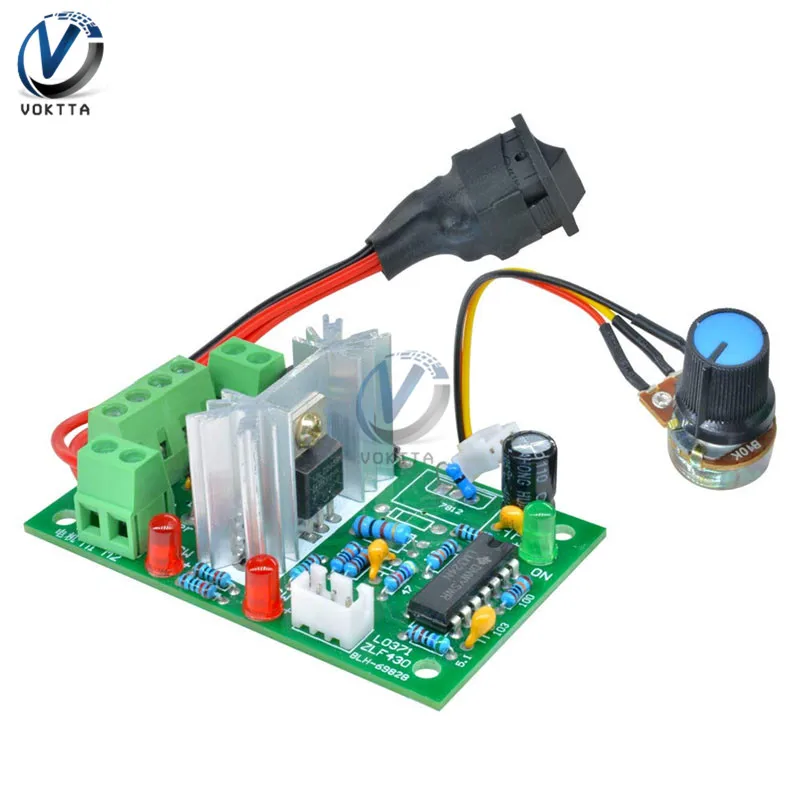 L0371 6-30V 80W 10A DC Reversible Motor Speed Controller Adjustable PWM Speed Regulator with Control Switch Potentiometer
L0371 6-30V 80W 10A DC Reversible Motor Speed Controller Adjustable PWM Speed Regulator with Control Switch Potentiometer
