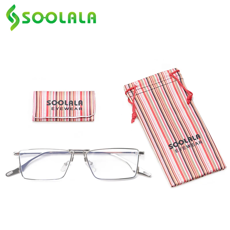 SOOLALA 2021 Metal Flat Top Blue Light Blocking Reading Glasses Men Women Unisex Eyeglasses Frame Magnifying Presbyopic Glasses
SOOLALA 2021 Metal Flat Top Blue Light Blocking Reading Glasses Men Women Unisex Eyeglasses Frame Magnifying Presbyopic Glasses