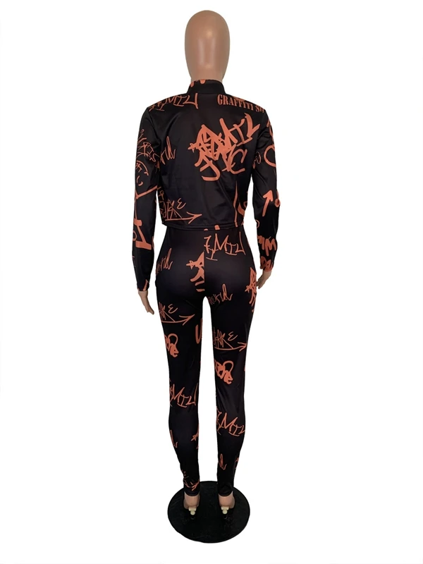 Spring Summer Two Piece Set Women Letter Print Jacket + Sling Jumpsuits Matching Club Outfits Lounge Wear Streetwear Wholesale
Spring Summer Two Piece Set Women Letter Print Jacket + Sling Jumpsuits Matching Club Outfits Lounge Wear Streetwear Wholesale