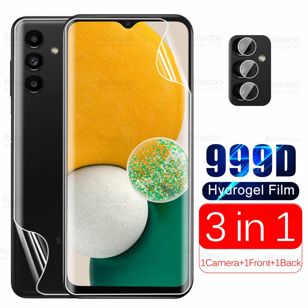 3To1 For Samsung Galaxy A13 Camera Front Back Hydrogel Film Sumsung A 13 SM-A136U 6.5" Phone Screen Protector Not Tempered Glass
3To1 For Samsung Galaxy A13 Camera Front Back Hydrogel Film Sumsung A 13 SM-A136U 6.5" Phone Screen Protector Not Tempered Glass
