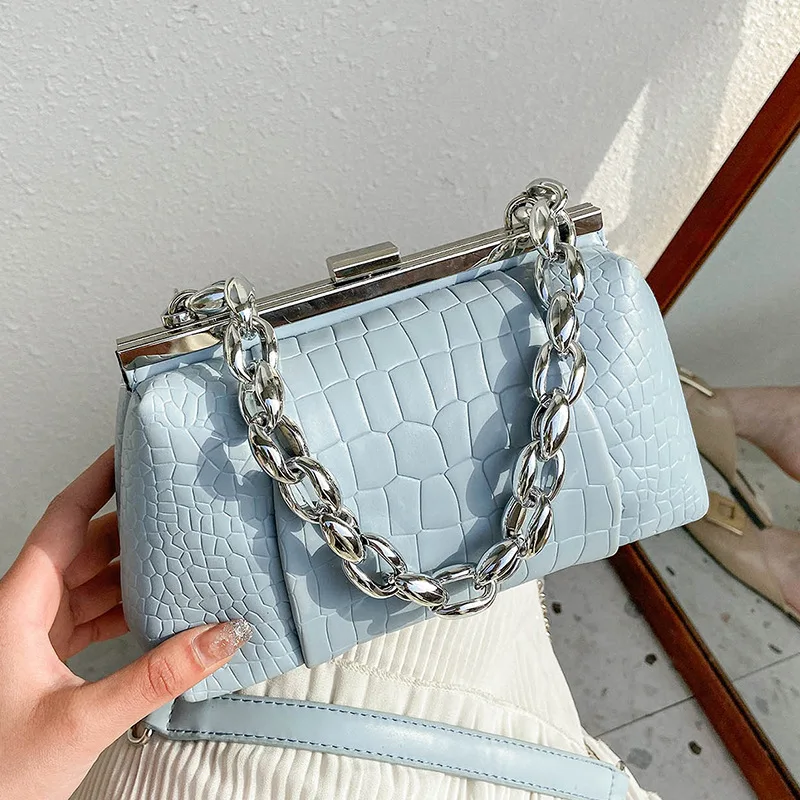 Small Stone Pattern PU Leather Crossbody Bags for Women New Fashion Thick Chain Female Totes Handbags Clip Design Shoulder Bags
Small Stone Pattern PU Leather Crossbody Bags for Women New Fashion Thick Chain Female Totes Handbags Clip Design Shoulder Bags