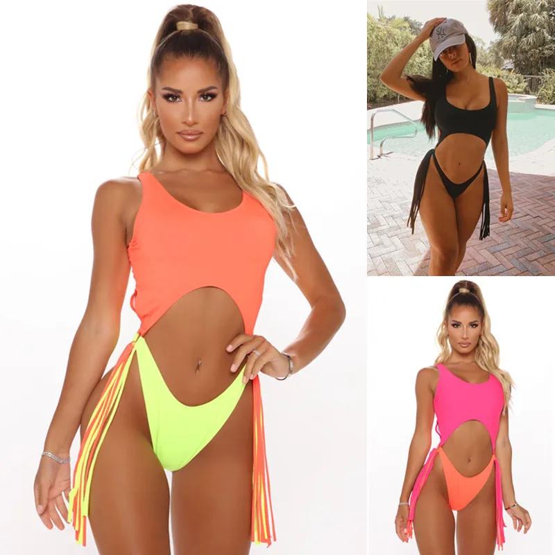 2021 Sexy Contrast Tassel One-piece Swimsuit Women Swimwear Female Push up Bikini Set Swimming Wear for Bathing Suit Swimsuits 
2021 Sexy Contrast Tassel One-piece Swimsuit Women Swimwear Female Push up Bikini Set Swimming Wear for Bathing Suit Swimsuits