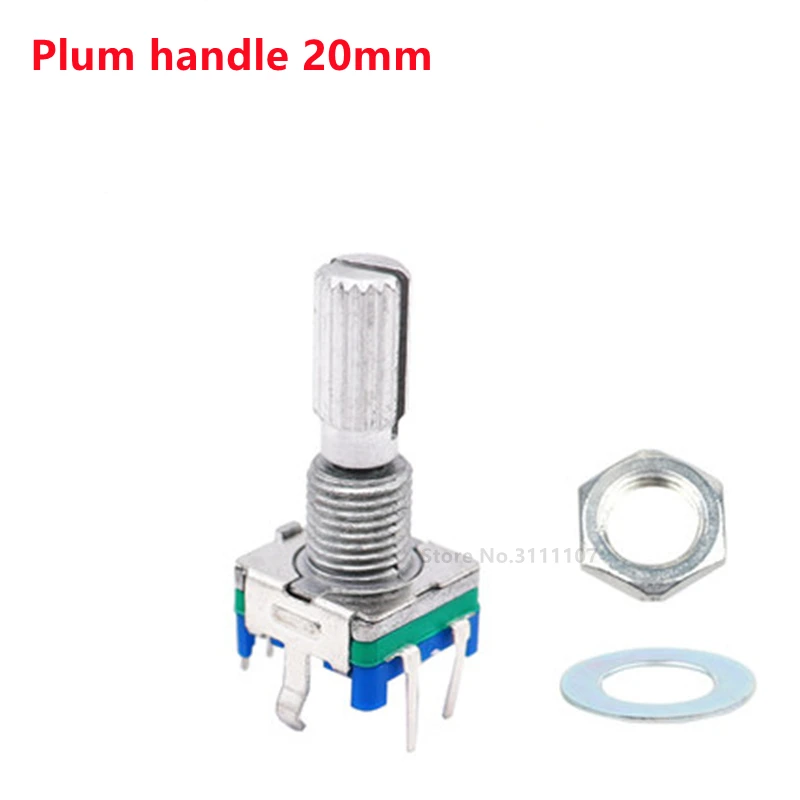 5PCS Plum Handle 20mm Rotary Encoder Coding Switch / EC11 / Digital Potentiometer With Switch 5 Pin Q
5PCS Plum Handle 20mm Rotary Encoder Coding Switch / EC11 / Digital Potentiometer With Switch 5 Pin Q