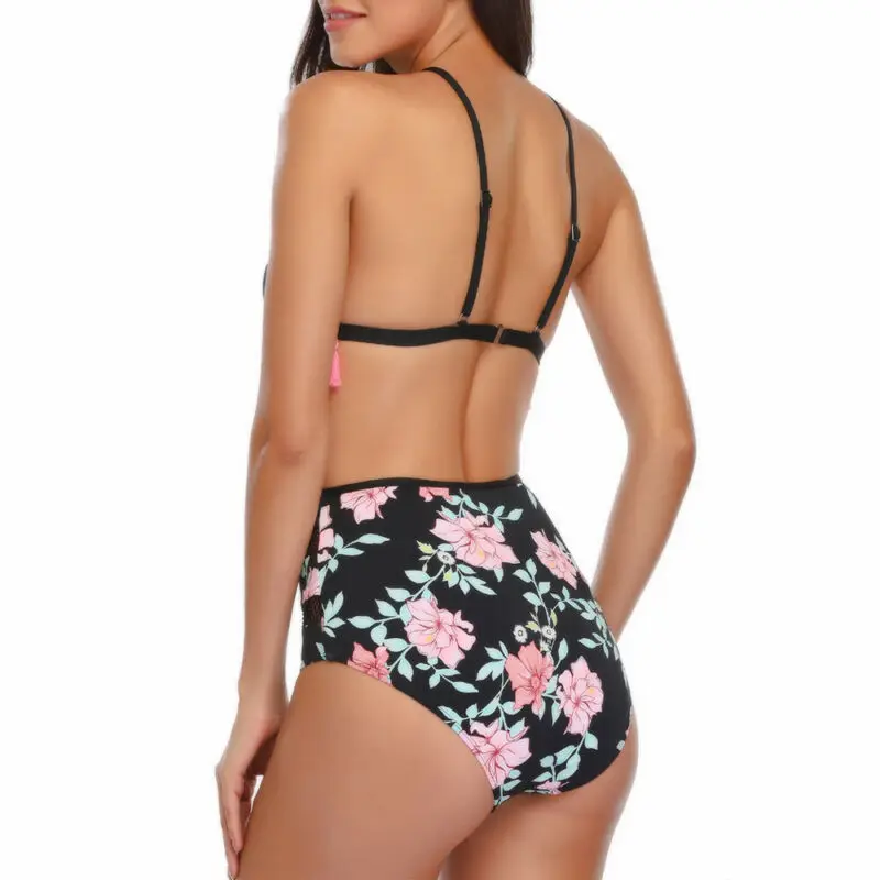 Women Tassel High Waist Bikini Set Floral Printed Beach Summer Swimwear Swimsuit bathing suits woman 2020
Women Tassel High Waist Bikini Set Floral Printed Beach Summer Swimwear Swimsuit bathing suits woman 2020