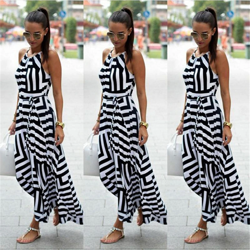 Summer Maxi Long Dress New Fashion Women Sexy Boho Striped Sleeveless Beach Style Strap Sundress Vestidos For Female Bigsweety
Summer Maxi Long Dress New Fashion Women Sexy Boho Striped Sleeveless Beach Style Strap Sundress Vestidos For Female Bigsweety