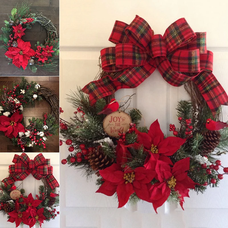 Christmas Wreath Artificial Plant Rattan Circle Wall Decor Simulation Flower Window Decorative Wedding Party Supplies Gifts DIY
Christmas Wreath Artificial Plant Rattan Circle Wall Decor Simulation Flower Window Decorative Wedding Party Supplies Gifts DIY