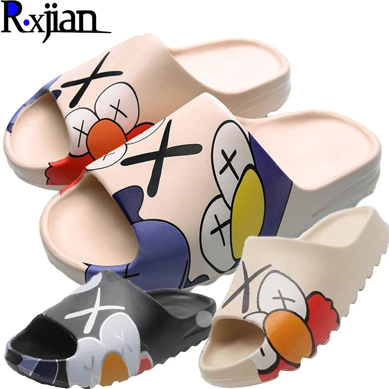 R.xjian New Coconut Graffiti Thick-soled Parent-child Couple Slippers Love Lightweight Super Elastic Beach Shoes 35-47 Size
R.xjian New Coconut Graffiti Thick-soled Parent-child Couple Slippers Love Lightweight Super Elastic Beach Shoes 35-47 Size