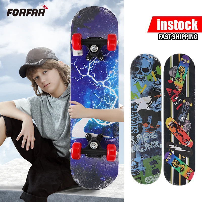 22 inch Skateboard Double Rocker Board Maple Four 4 Wheels For Kid Child Outdoor Figure Skating 3 Colors Frosted Double Up Board
22 inch Skateboard Double Rocker Board Maple Four 4 Wheels For Kid Child Outdoor Figure Skating 3 Colors Frosted Double Up Board