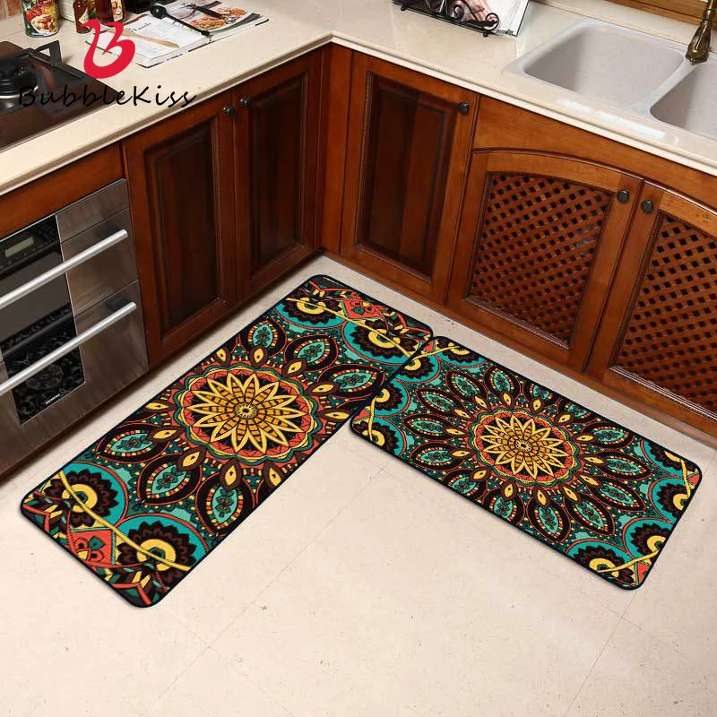 

Bubble Kiss Kitchen Mat Cheaper Non-Slip Modern Area Rugs Living Room Balcony Retro Printed Carpet Doormat Hallway Floor Mat Rug