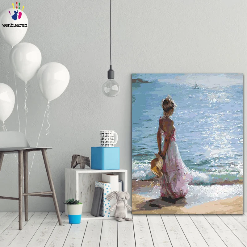 DIY colorings pictures by numbers with colors Girl by the sea picture drawing painting by numbers framed Home
DIY colorings pictures by numbers with colors Girl by the sea picture drawing painting by numbers framed Home