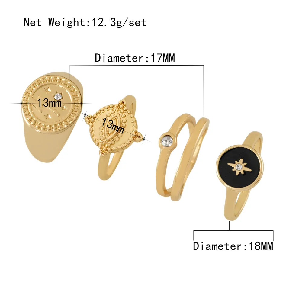 4 Pcs Gold Color Bohemian Rings Set Women Midi Finger Charm Unique Imitation Ring Anniversary Gift
4 Pcs Gold Color Bohemian Rings Set Women Midi Finger Charm Unique Imitation Ring Anniversary Gift