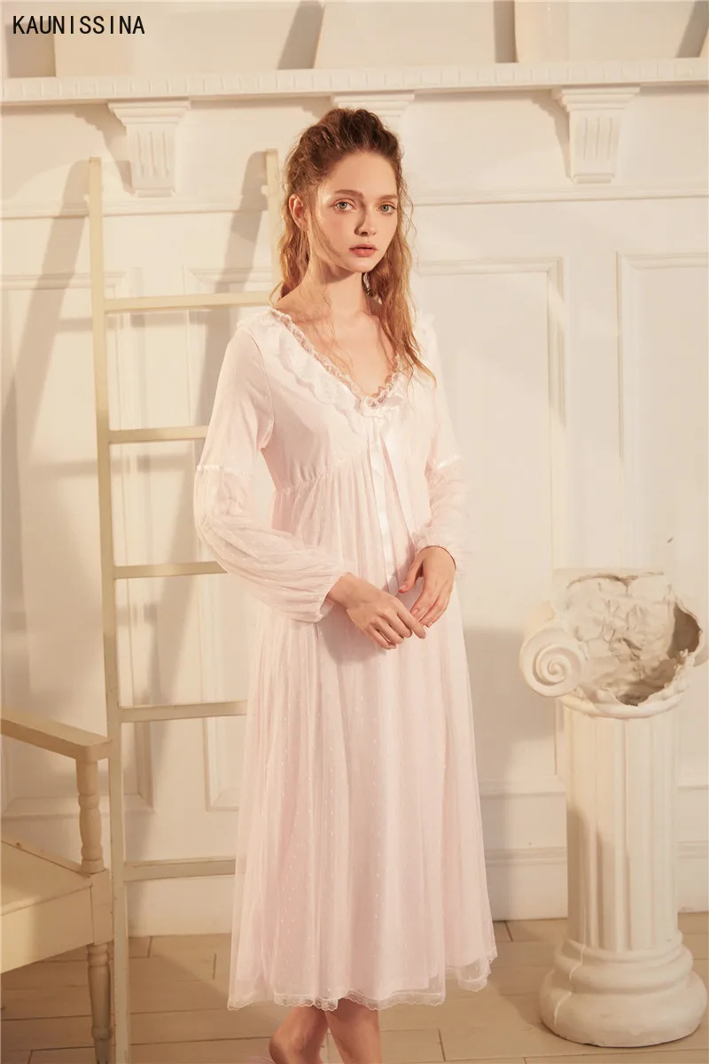 Sexy Victorian Sleep Wear Night Dress Vintage Nightgown Long Sleeve Nightdress Lace Cotton Sleepwear Women Nightshirt Dress
Sexy Victorian Sleep Wear Night Dress Vintage Nightgown Long Sleeve Nightdress Lace Cotton Sleepwear Women Nightshirt Dress