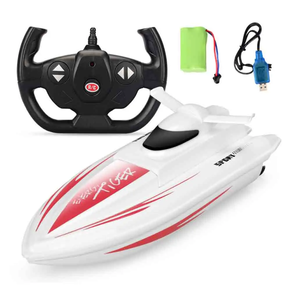 New Remote Control Boat Electricity 2.4G high Speed Ship Model Pool Lake Water Racing Game Toy Electric j74 |