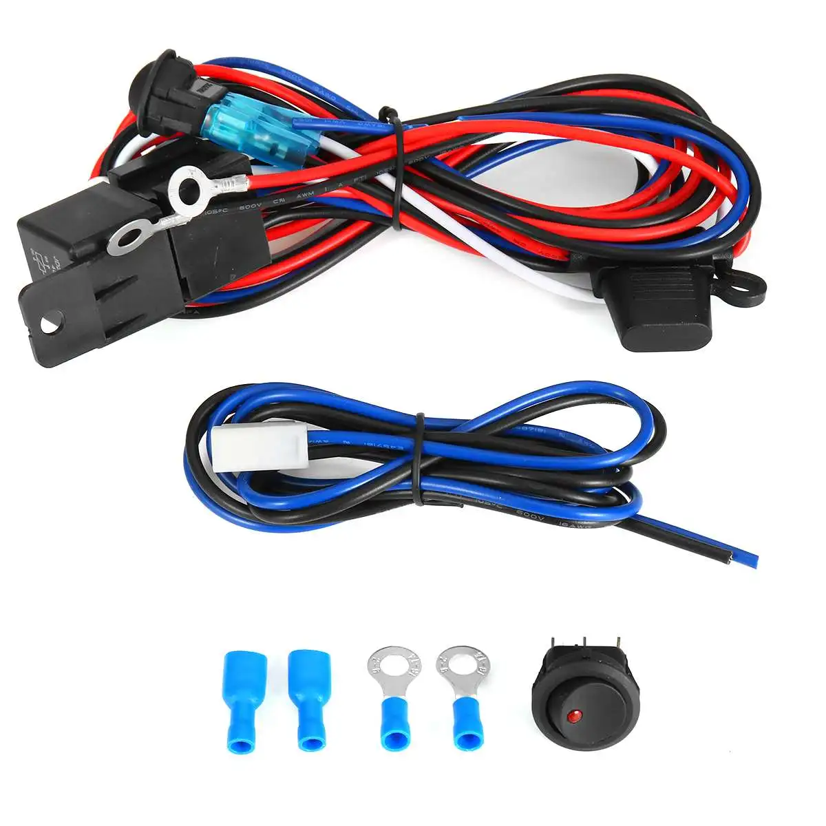 12V Universal Fog Light Wiring Kit & LED Switch Fog Lamps Pre Wired Harness Switch Relay Kit On/Off Switch Round Switch
12V Universal Fog Light Wiring Kit & LED Switch Fog Lamps Pre Wired Harness Switch Relay Kit On/Off Switch Round Switch