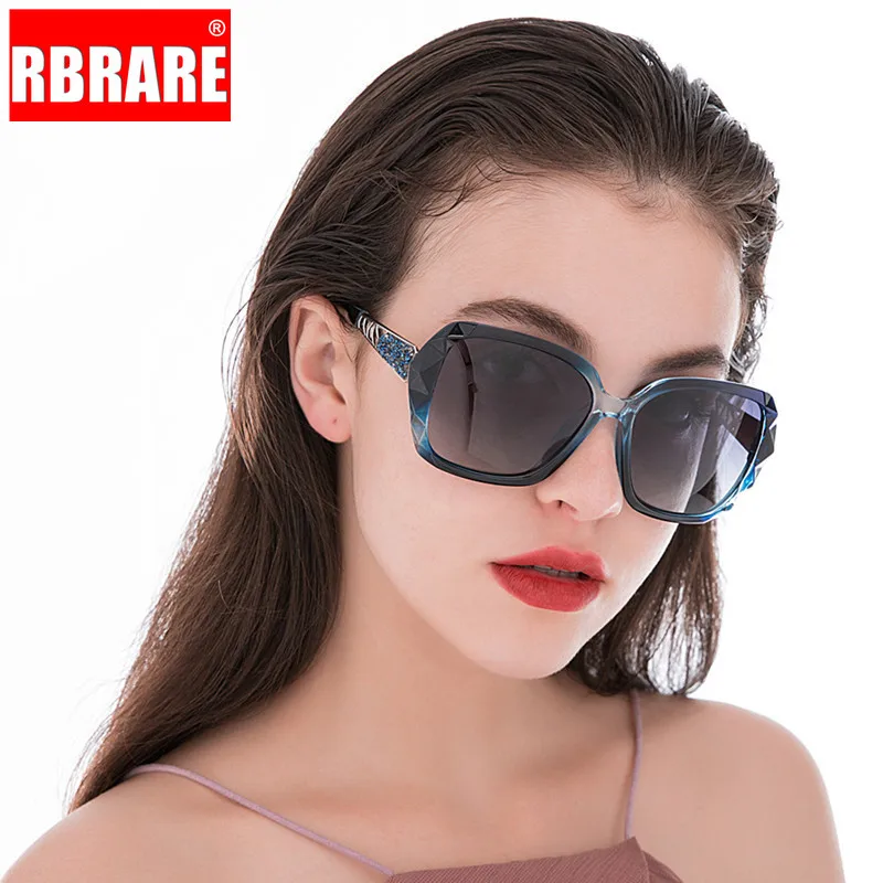 Зеркальные поляризационные солнцезащитные очки RBRARE женские градиентные