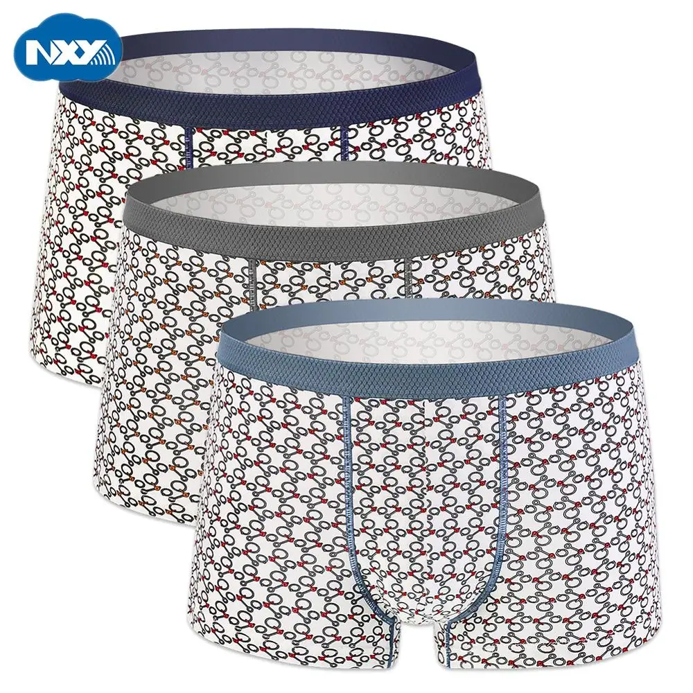

NXY 3pcs/set Print Boxershorts Men Underwear Modal Soft Shorts Boxer Male Boxers Underpants Seamless Panties Calzoncillo Hombre