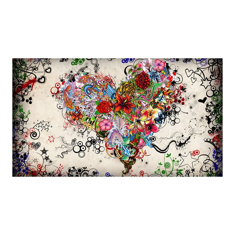 Modern Canvas Love Painting Abstract Colorful Heart Flowers Posters Prints Wall Art Picture for Living Room Cuadros Home Decor
Modern Canvas Love Painting Abstract Colorful Heart Flowers Posters Prints Wall Art Picture for Living Room Cuadros Home Decor