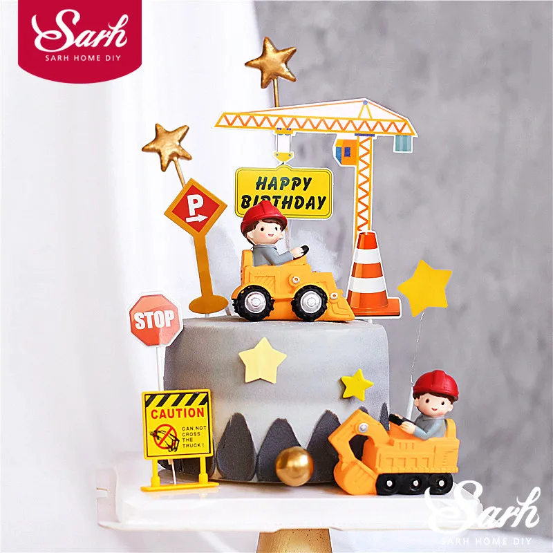 Engineering Construction Vehicle Decoration Traffic Sign Star Cake Topper for Birthday Party Baby Shower Baking Supplies Gifts
Engineering Construction Vehicle Decoration Traffic Sign Star Cake Topper for Birthday Party Baby Shower Baking Supplies Gifts