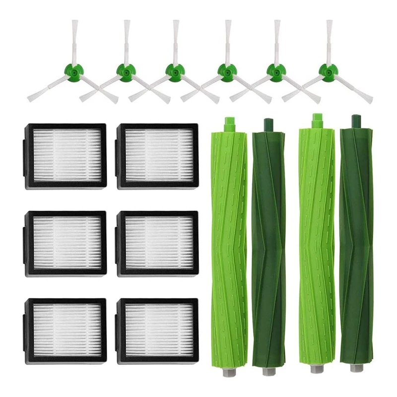 16Pcs Total Accessory Kit For Roomba E5/I7, Large Replacement Pack For Irobot Roomba E5 E6 I7 I7+
16Pcs Total Accessory Kit For Roomba E5/I7, Large Replacement Pack For Irobot Roomba E5 E6 I7 I7+