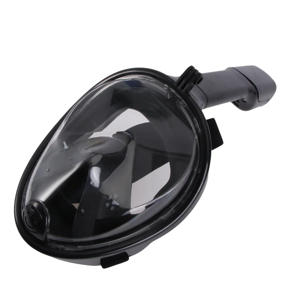 Silicone Snorkeling Mask Practical Diving Mask Full Face Design Snorkel Equipment Mask for Men - Size S/M (Black) 
Silicone Snorkeling Mask Practical Diving Mask Full Face Design Snorkel Equipment Mask for Men - Size S/M (Black)
