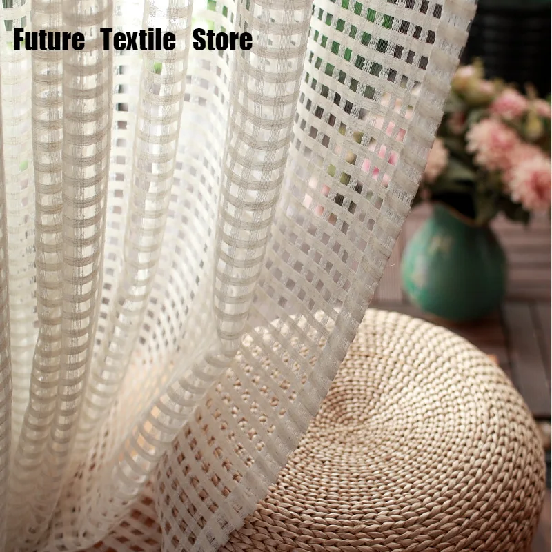 Linen Custom Window Screen American Country Plain B & B Coarse Linen Mesh Hollow Floating Curtain Living Room Bedroom
Linen Custom Window Screen American Country Plain B & B Coarse Linen Mesh Hollow Floating Curtain Living Room Bedroom