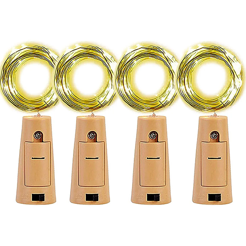 4 PCS Battery powered cork bottle light 2m LED light bar light birthday party wine bottle stopper light bar (Without battery) 
4 PCS Battery powered cork bottle light 2m LED light bar light birthday party wine bottle stopper light bar (Without battery)