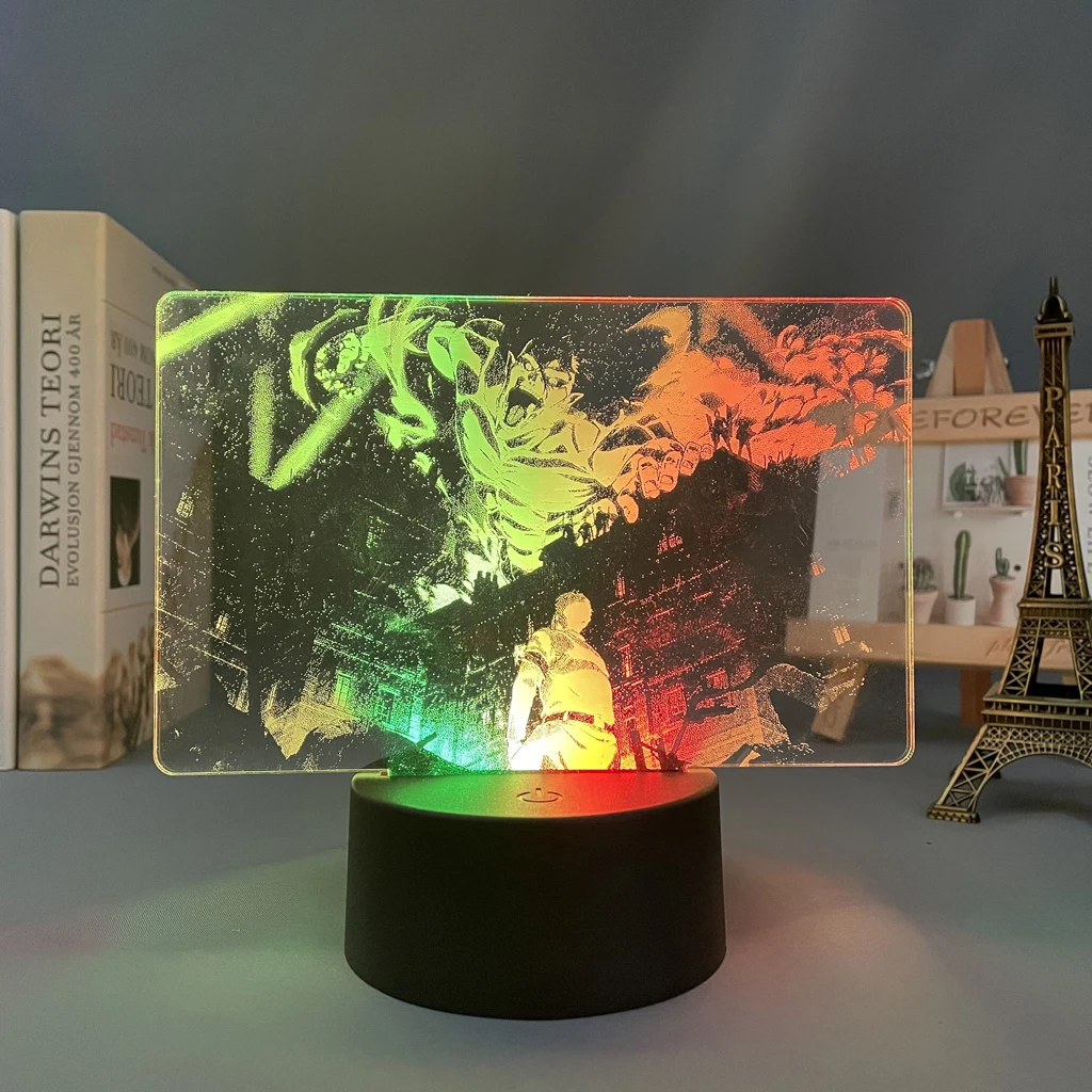 Colorful Anime Two Tone Lamp Attack on Titan for Kid Bedroom Decor Birthday Gift Manga AOT Attack on Titan Two Tone Led Light
Colorful Anime Two Tone Lamp Attack on Titan for Kid Bedroom Decor Birthday Gift Manga AOT Attack on Titan Two Tone Led Light