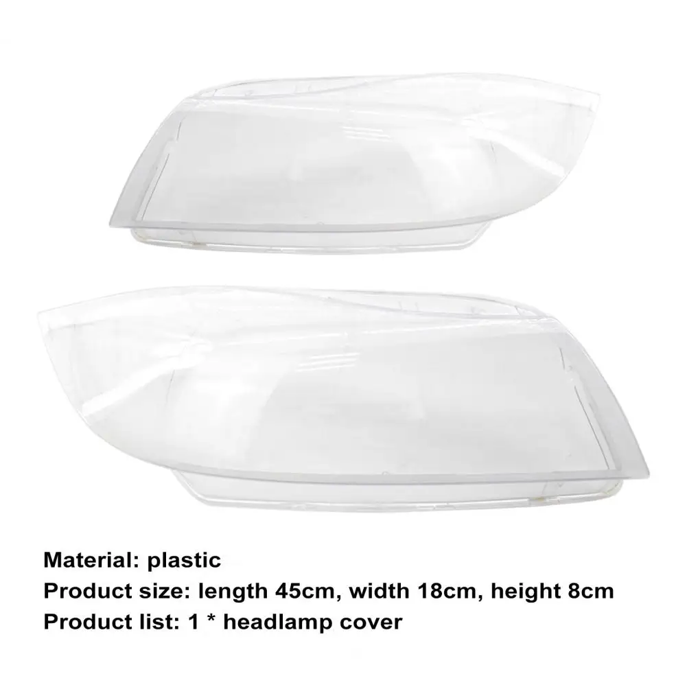 Headlight Lens Cover Easy Installation Durable Plastic Right Left Headlamp Shell Auto Part 63117240261 for BMW E90 05-12
Headlight Lens Cover Easy Installation Durable Plastic Right Left Headlamp Shell Auto Part 63117240261 for BMW E90 05-12
