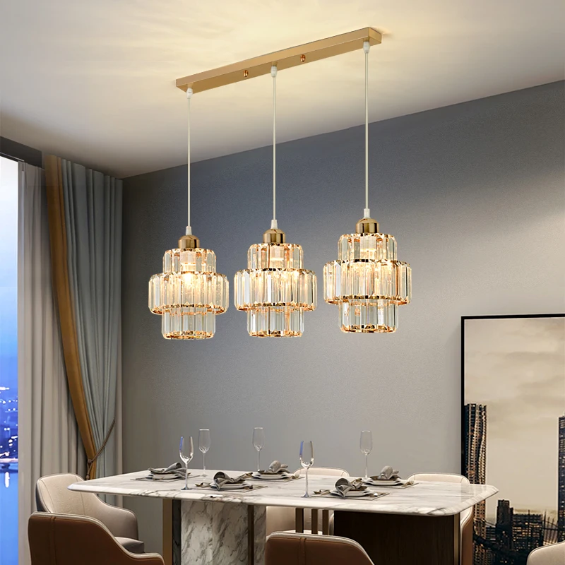 Modern Crystal Light Fixture LED Pendant Light For Livingroom Bedroom Restaurant Glass Metal Home Ceiling Chandelier Lamp
Modern Crystal Light Fixture LED Pendant Light For Livingroom Bedroom Restaurant Glass Metal Home Ceiling Chandelier Lamp