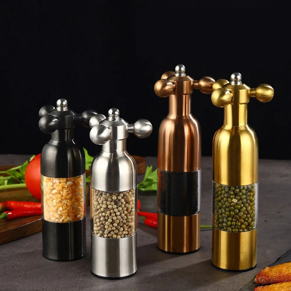 Manual Salt Pepper Mill Stainless Steel Spice Grinder Faucet Valve Shape Mills Tap Pepper Grinder Kitchen Cooking Tools 2021 New
Manual Salt Pepper Mill Stainless Steel Spice Grinder Faucet Valve Shape Mills Tap Pepper Grinder Kitchen Cooking Tools 2021 New