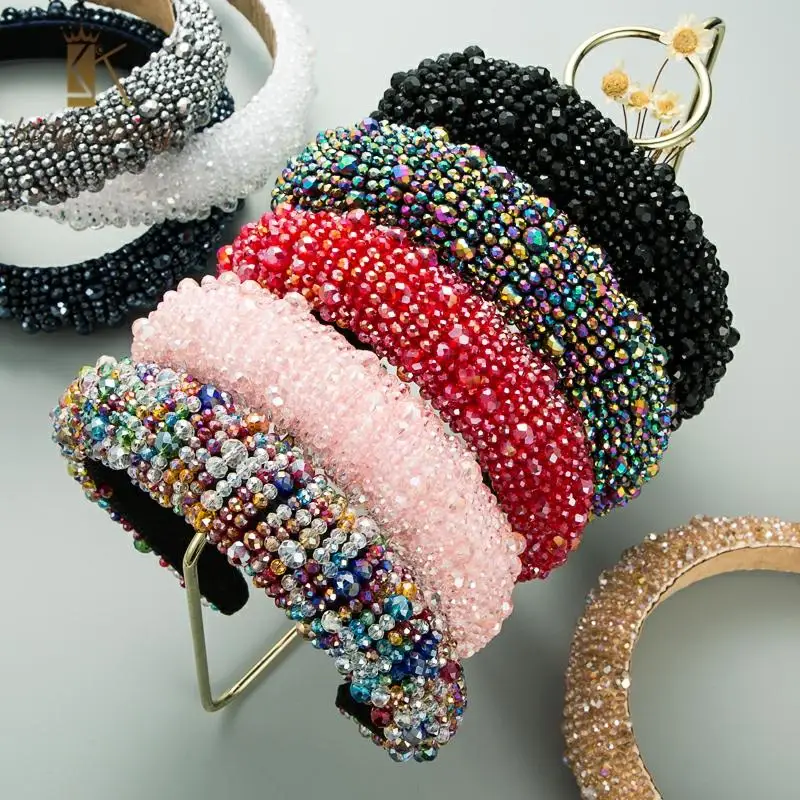 Luxurious Baroque Full Shiny Crystal Headband for Woman Elegant Hand Made Beaded Sponge Hairband Princess Party Hair Accessories
Luxurious Baroque Full Shiny Crystal Headband for Woman Elegant Hand Made Beaded Sponge Hairband Princess Party Hair Accessories