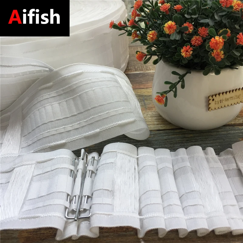 Curtain Punching For Rod Rail Curtain Accessories Multifunction Belt Hook Belt Tape Home Decor Heading White Pleat Tape CP137-3
Curtain Punching For Rod Rail Curtain Accessories Multifunction Belt Hook Belt Tape Home Decor Heading White Pleat Tape CP137-3