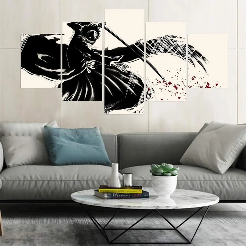 5 Piece Wall Art Canvas Painting Japan Anime Manga Grim Reaper Posters Figure Pictures And Prints Modern Bedroom Home Interior
5 Piece Wall Art Canvas Painting Japan Anime Manga Grim Reaper Posters Figure Pictures And Prints Modern Bedroom Home Interior