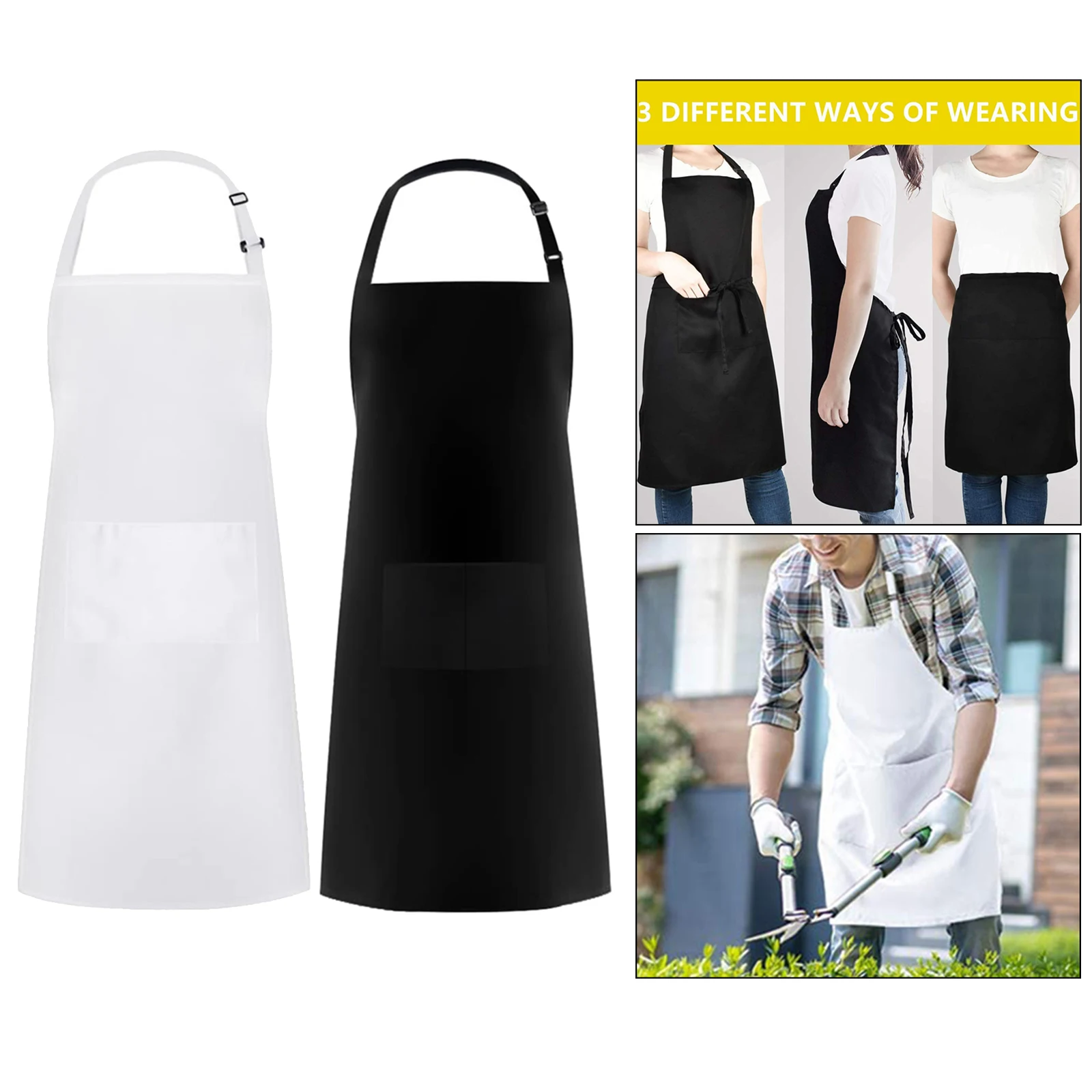 Adults Apron with Large Front Pocket for Outdoor Indoor Cooking, Adjustable Neck Strap
Adults Apron with Large Front Pocket for Outdoor Indoor Cooking, Adjustable Neck Strap