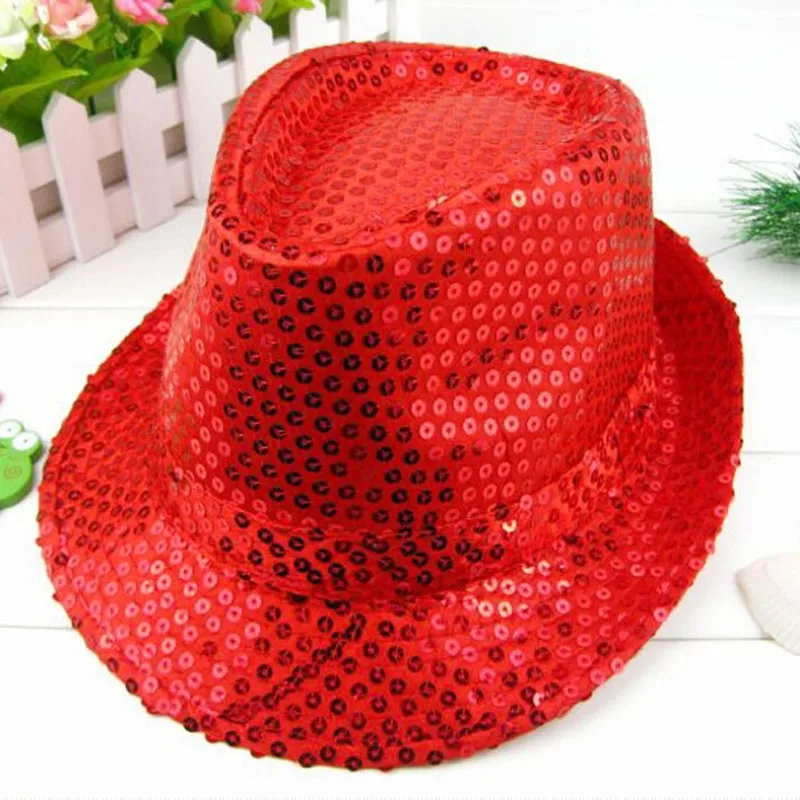 Fashion Adult/Child Unisex Brilliant Glitter Sequins Hat Dance Show Party Jazz Hat Cap Show Stage props Beading Caps Fedoras
Fashion Adult/Child Unisex Brilliant Glitter Sequins Hat Dance Show Party Jazz Hat Cap Show Stage props Beading Caps Fedoras