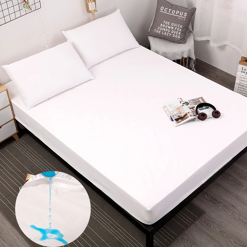 100% Waterproof Solid Bed Fitted Sheet Mattress Covers Four Corners Polyester Solid Fitted Sheet Soft Pad for Bedding
100% Waterproof Solid Bed Fitted Sheet Mattress Covers Four Corners Polyester Solid Fitted Sheet Soft Pad for Bedding