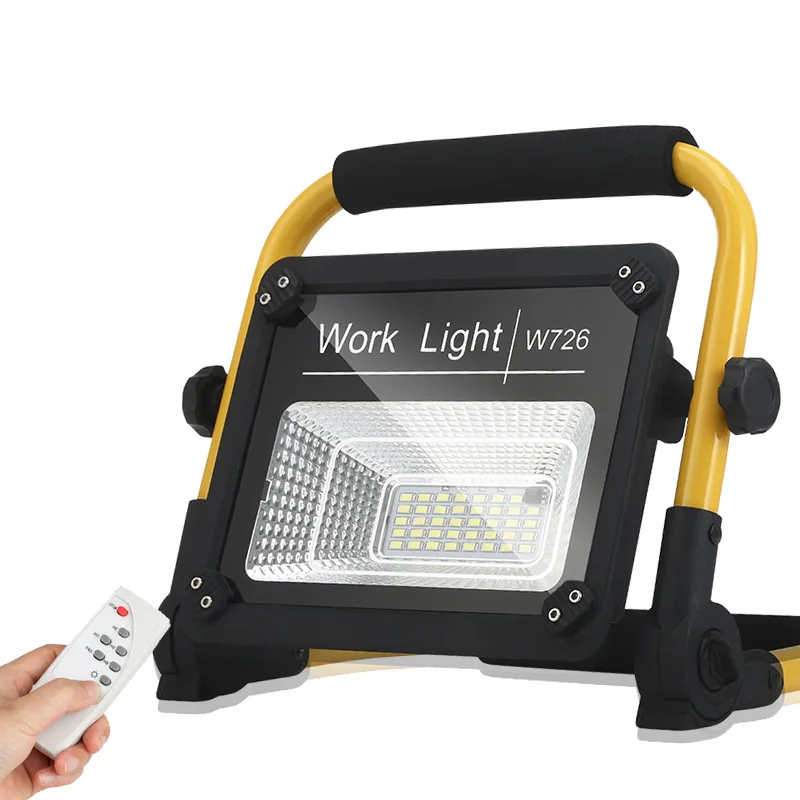 Construction site floodlight super bright LED remote control floodlight power failure charging camping outdoor mobile lighting
Construction site floodlight super bright LED remote control floodlight power failure charging camping outdoor mobile lighting