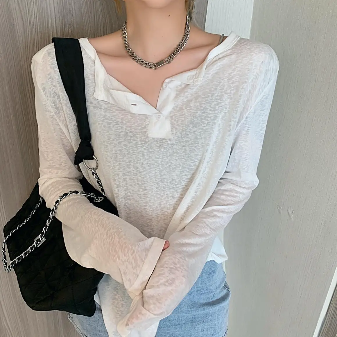 2021 Autumn T Shirt Women Elasticity T-Shirt Woman Clothes Oversize Tops Tshirt Maxi Female Long sleeve Letter
2021 Autumn T Shirt Women Elasticity T-Shirt Woman Clothes Oversize Tops Tshirt Maxi Female Long sleeve Letter